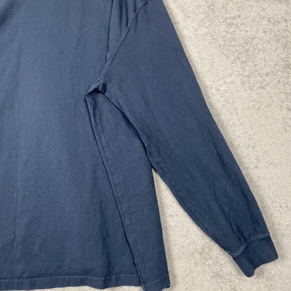 Carhartt Shirt Mens 2XL Navy Long Sleeve Original Fit Logo Sleeve K231 Cotton - Picture 9 of 16